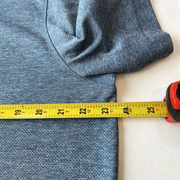 Oakley Polo Shirt Mens Size XL Ensign Blue Light Heather Golf Shirt - Picture 6 of 12